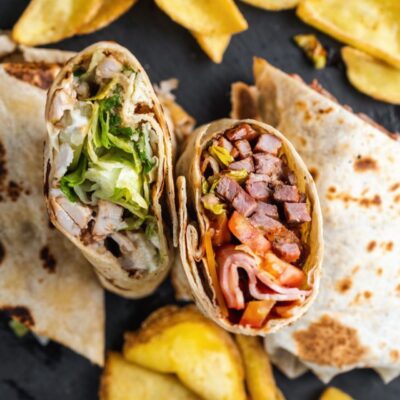 Σουβλάκια του Γαλατσίου - Μενού - Τυλιχτά Tortillas